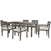 Acacia Wood Outdoor Dining Set