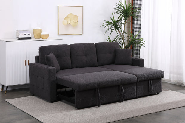 Convertible Sleeper Sectional with Storage Chaise