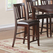 Contemporary Counter Height Dining 6pc Set Table w Butterfly Leaf 4Chairs & Bench-Brown Finish