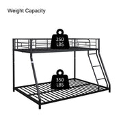 Metal Twin over Full Bunk Bed/ Heavy-duty