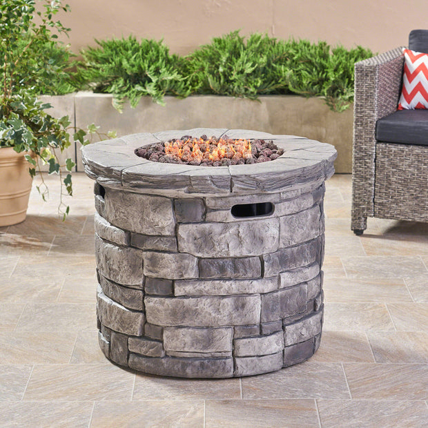 30" CIRCULAR FIRE PIT - 40 000 BTU