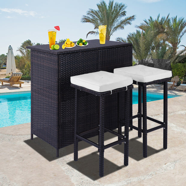 3-Piece Outdoor Bar Set