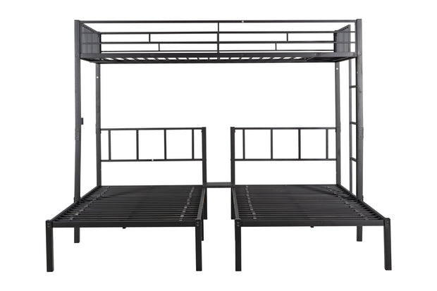 Metal Triple Twin Bunk Bed/ Can Be Separated into 3 Twin Beds