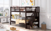 Stairway Twin-Over-Twin Bunk Bed with Storage