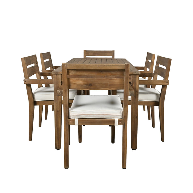 Acacia Wood Outdoor Dining Set