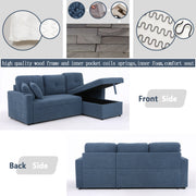 Convertible Sleeper Sectional with Storage Chaise