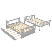 Full Over Full Bunk Bed with Trundle