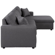 Convertible Sleeper Sofa with Storage Chaise