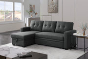 Convertible Sleeper Sectional Sofa with Storage Chaise