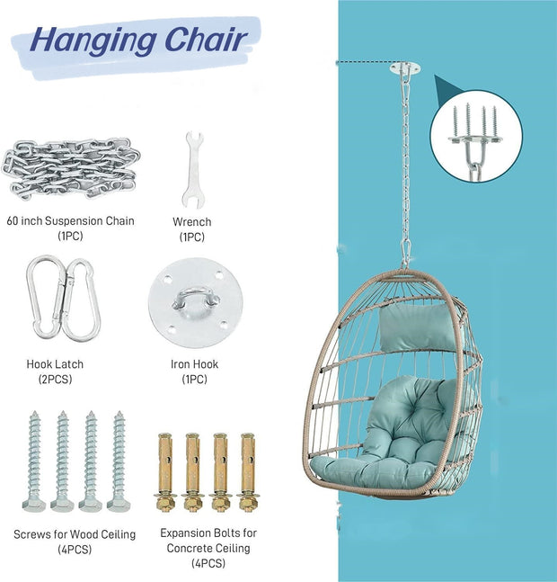 What a deal! Outdoor Rattan Egg Swing Chair