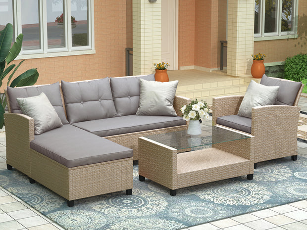 4 Piece Outdoor Sectional