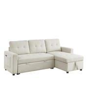 79” Reversible Sleeper Sectional with Storage Chaise