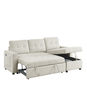 79” Reversible Sleeper Sectional with Storage Chaise