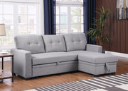 Convertible Sleeper Sectional with storage  Chaise