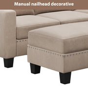 Convertible Sleeper Sectional with Reversible Storage Chaise