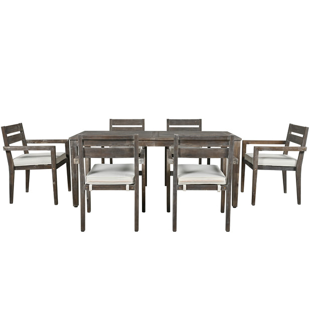 Acacia Wood Outdoor Dining Set