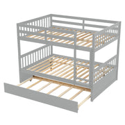 Full Over Full Bunk Bed with Trundle