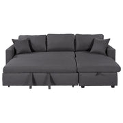 Convertible Sleeper Sofa with Storage Chaise