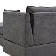 U-Shape Modular Sectional Sofa,  Convertible Sofa Bed with Reversible Chaise