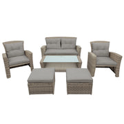 4 Piece Outdoor Set All Weather Wicker