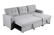 Convertible Sleeper Sectional with storage  Chaise