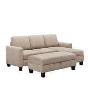 Convertible Sleeper Sectional with Reversible Storage Chaise