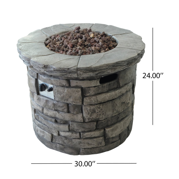 30" CIRCULAR FIRE PIT - 40 000 BTU