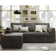 110 inch Convertible Sectional Sleeper with Double Storage Chaise