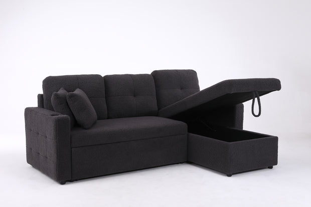 Convertible Sleeper Sectional with Storage Chaise