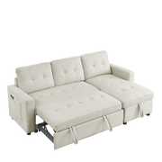 79” Reversible Sleeper Sectional with Storage Chaise