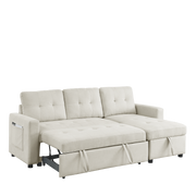 79” Reversible Sleeper Sectional with Storage Chaise