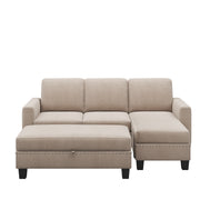 Convertible Sleeper Sectional with Reversible Storage Chaise