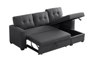 Convertible Sleeper Sectional Sofa with Storage Chaise