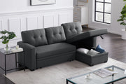 Convertible Sleeper Sectional Sofa with Storage Chaise