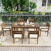 Acacia Wood Outdoor Dining Set