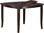 Contemporary Counter Height Dining 6pc Set Table w Butterfly Leaf 4Chairs & Bench-Brown Finish