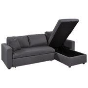 Convertible Sleeper Sofa with Storage Chaise