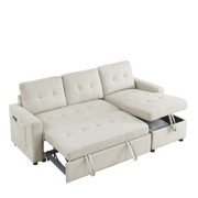 79” Reversible Sleeper Sectional with Storage Chaise