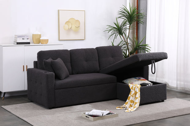 Convertible Sleeper Sectional with Storage Chaise