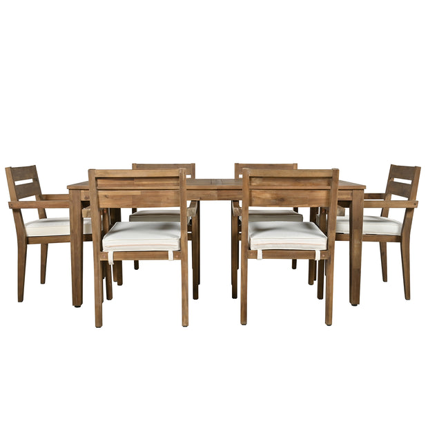 Acacia Wood Outdoor Dining Set