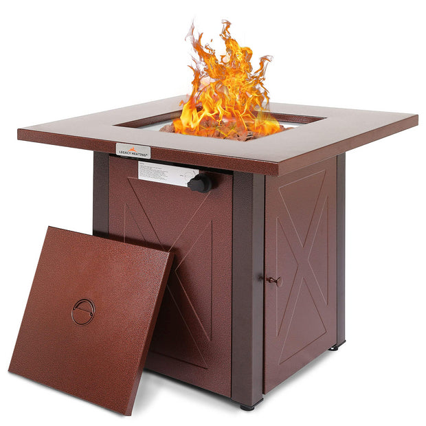 28" 50000 BTU Outdoor Propane Gas Fire Pits Table