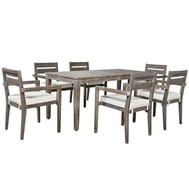 Acacia Wood Outdoor Dining Set